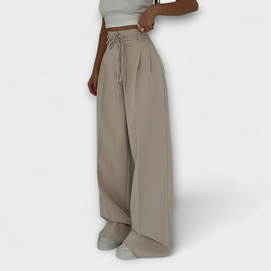 Jill | Pantalones de Ocio Con Cordones