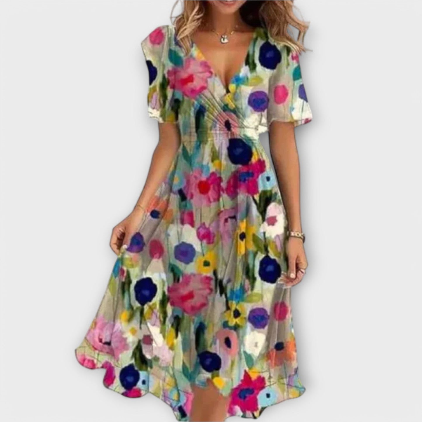 Annegret | Vestido de Dama con Escote en V