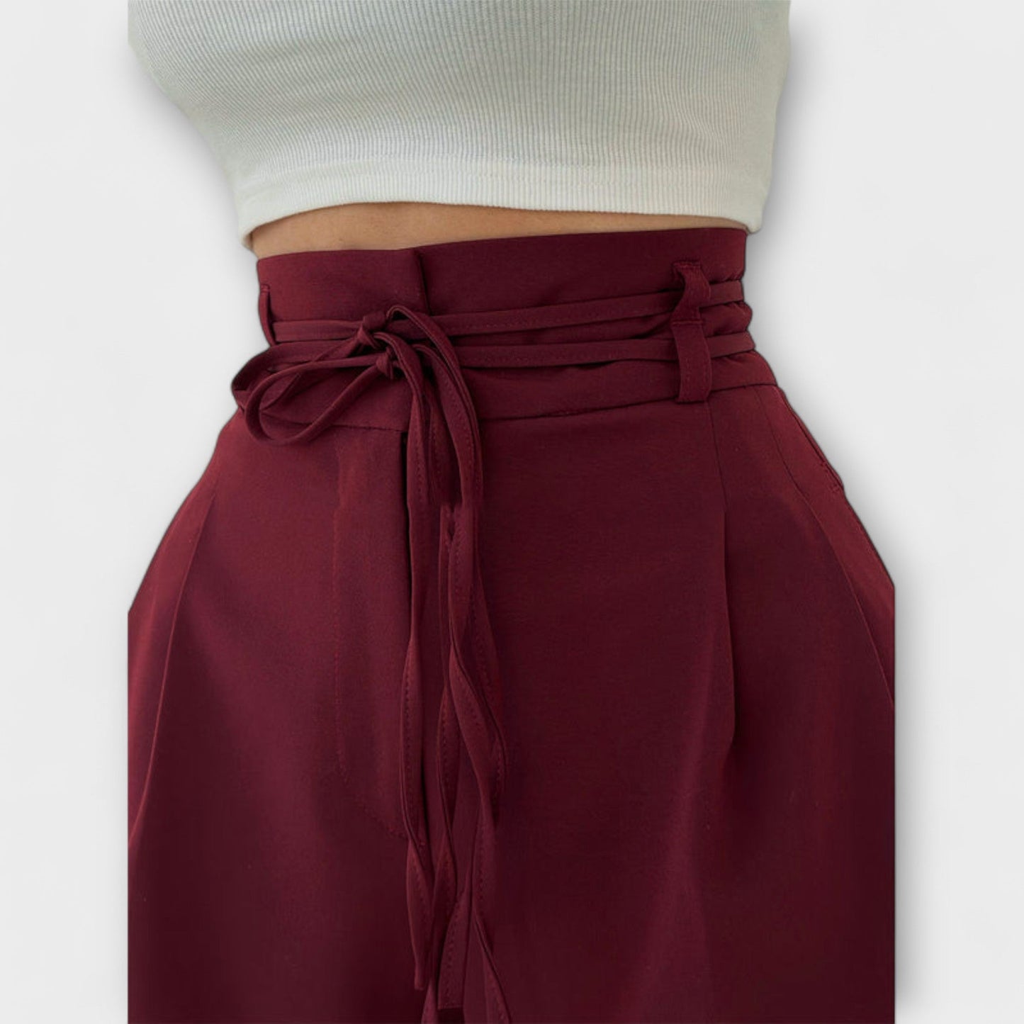 Jill | Pantalones de Ocio Con Cordones