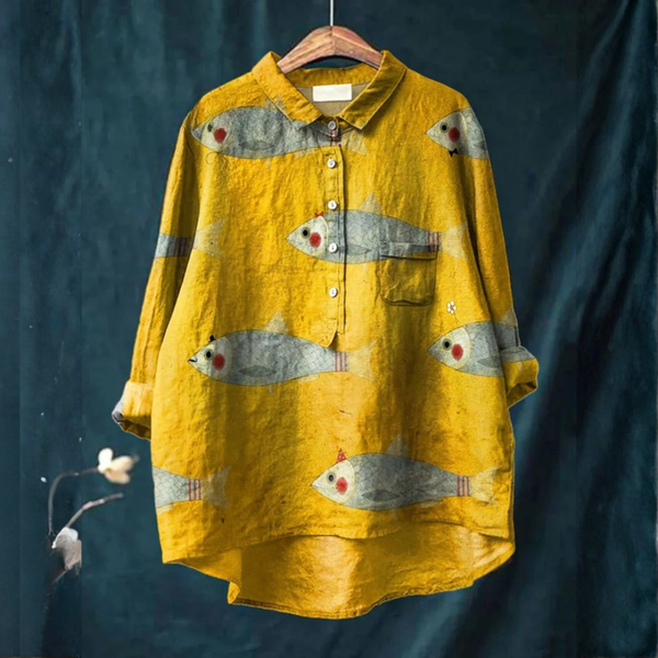 Gabriella | Camisa de lino estampada