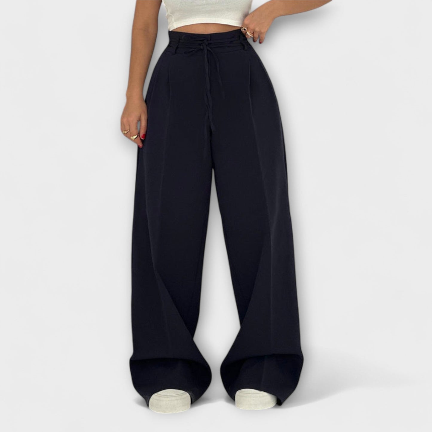 Jill | Pantalones de Ocio Con Cordones