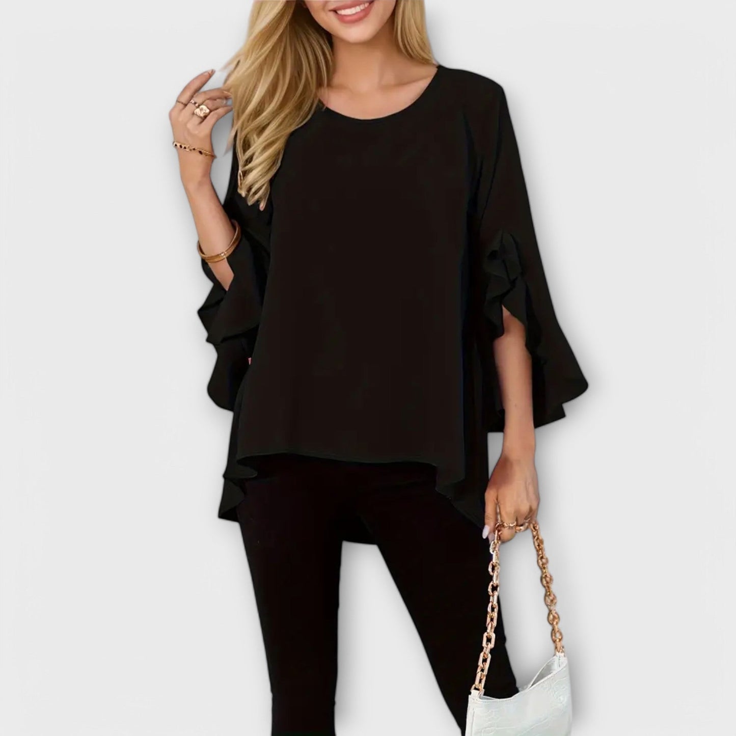 Aria | La blusa de primavera perfecta con cuello redondo