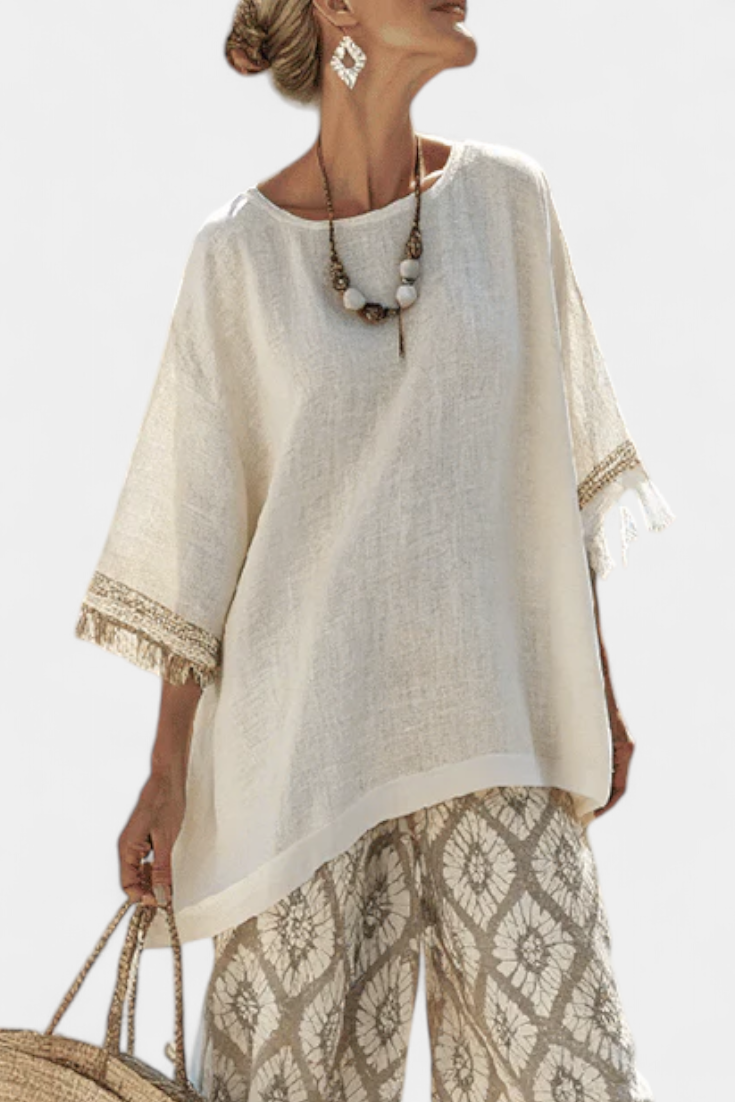Ilaria | Top sofisticado y pantalones informales