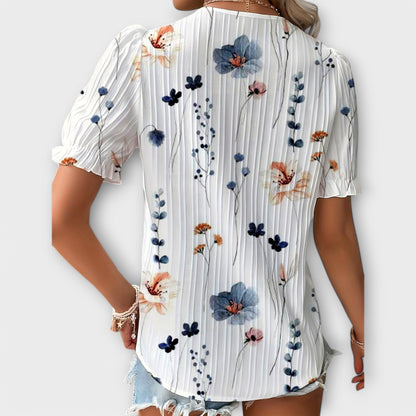 Emily | Blusa de moda con escote en V