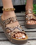 Marrón Snake Print