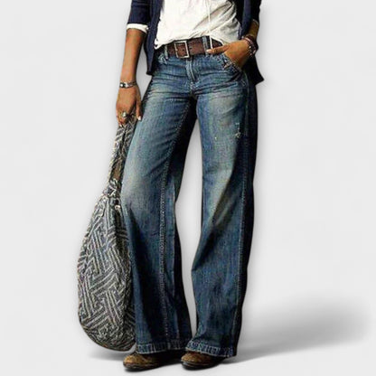 Cess | Pantalones de mezclilla con pierna ancha