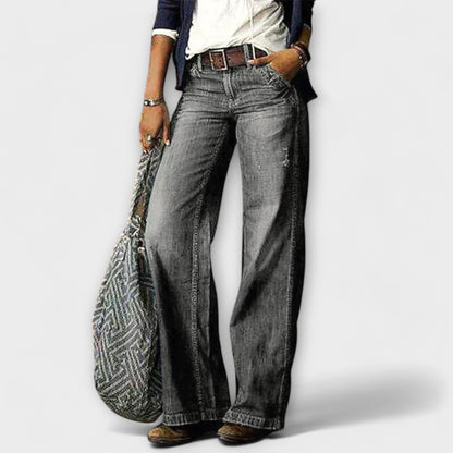 Cess | Pantalones de mezclilla con pierna ancha