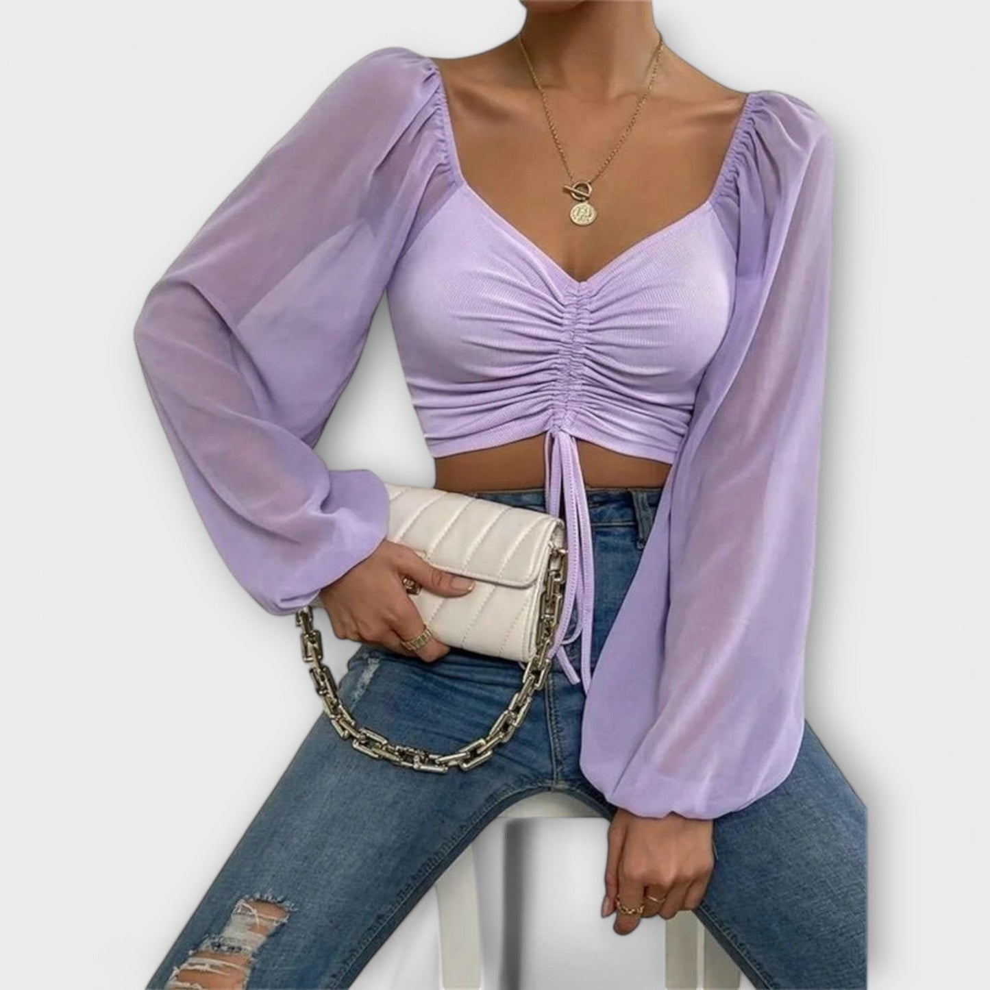 Jacqueline | Blusa de Noche Versátil