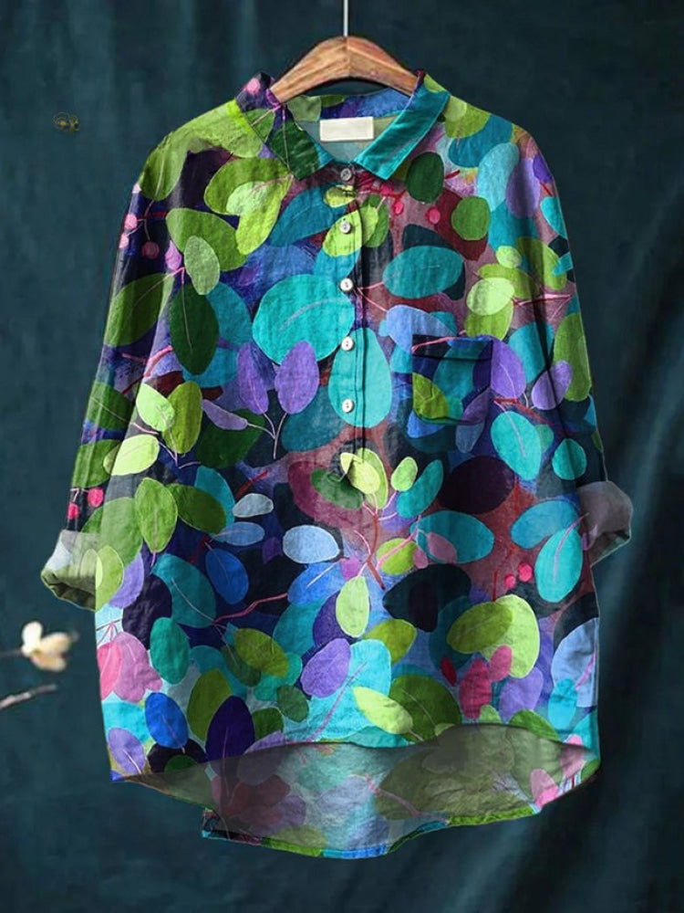 Tiziana | Camisa de lino estampada
