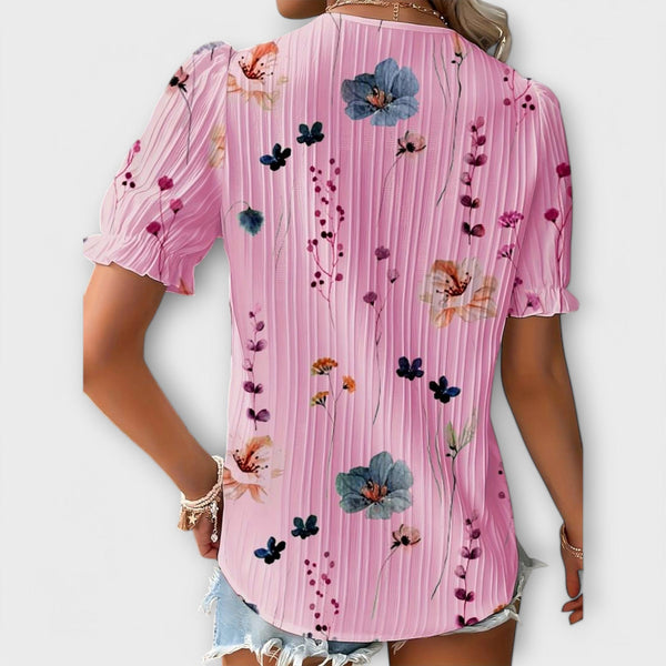 Emily | Blusa de moda con escote en V