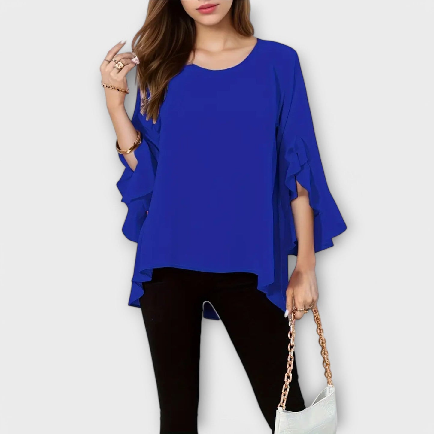 Aria | La blusa de primavera perfecta con cuello redondo