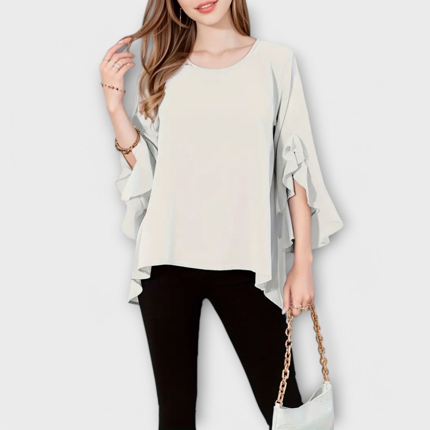 Aria | La blusa de primavera perfecta con cuello redondo