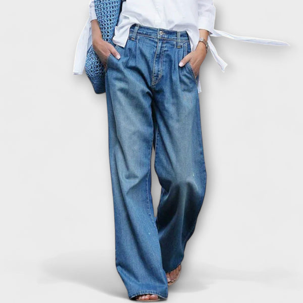 Ava | Jeans de alta calidad con pierna ancha