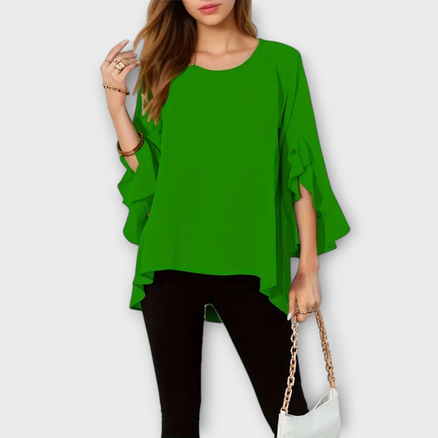 Aria | La blusa de primavera perfecta con cuello redondo