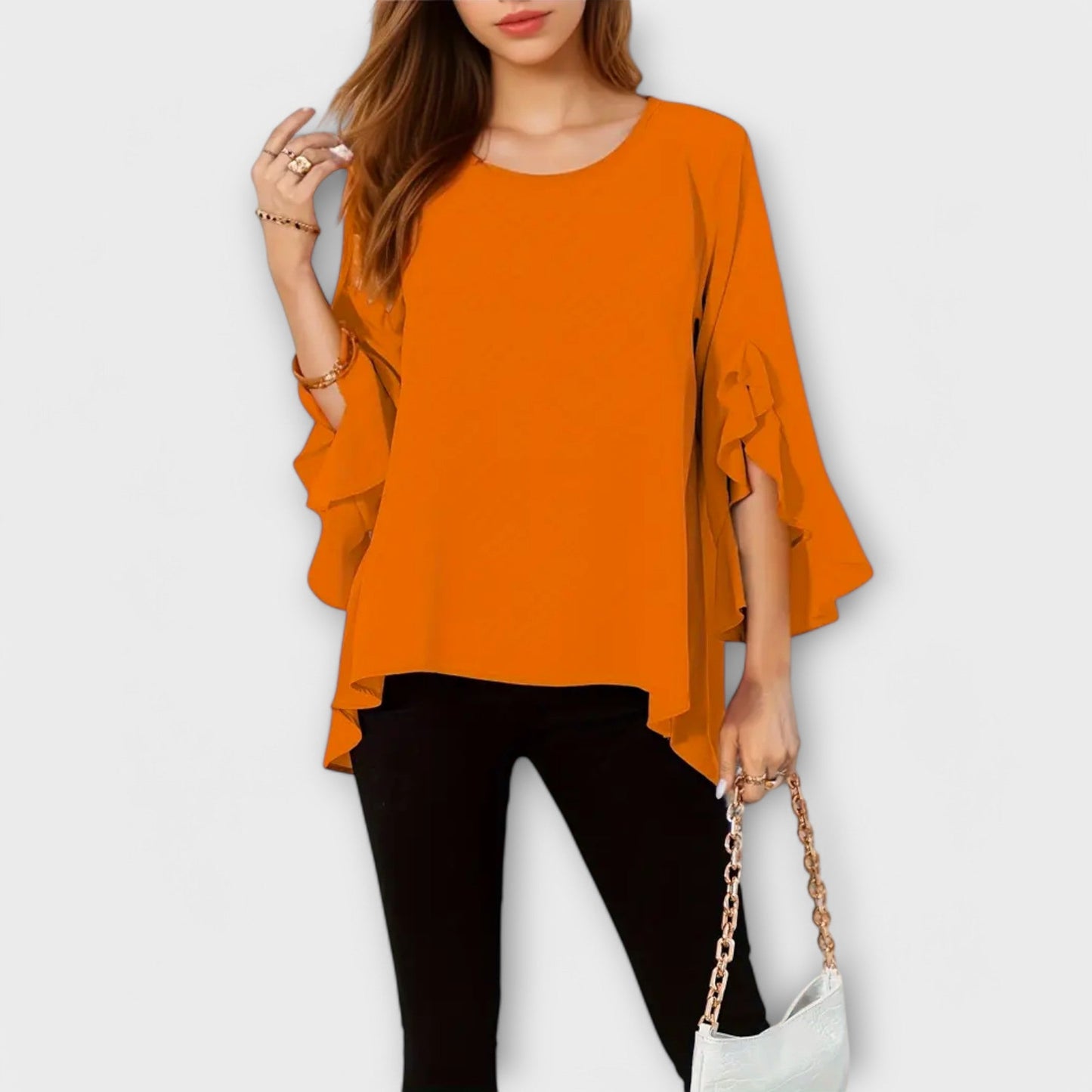 Aria | La blusa de primavera perfecta con cuello redondo