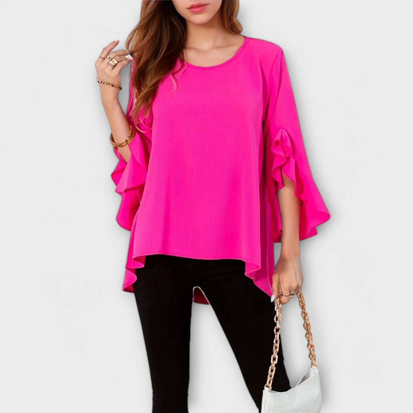 Aria | La blusa de primavera perfecta con cuello redondo