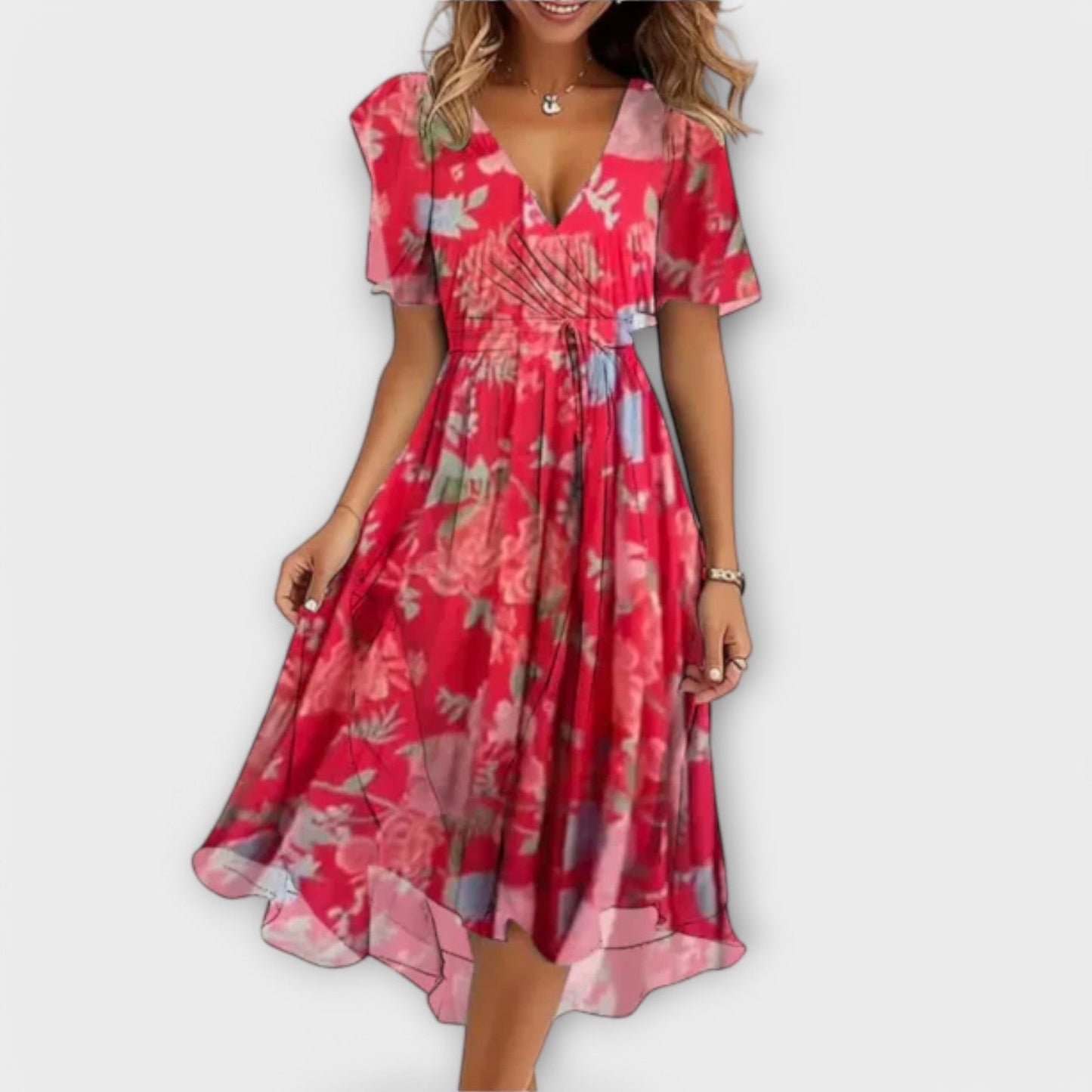 Annegret | Vestido de Dama con Escote en V