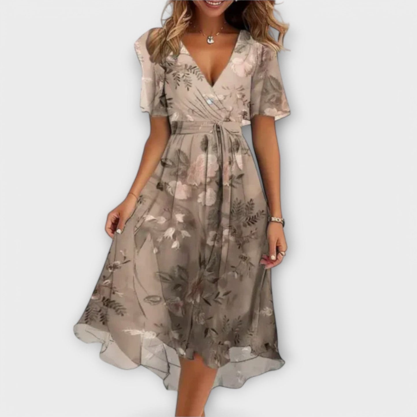 Annegret | Vestido de Dama con Escote en V