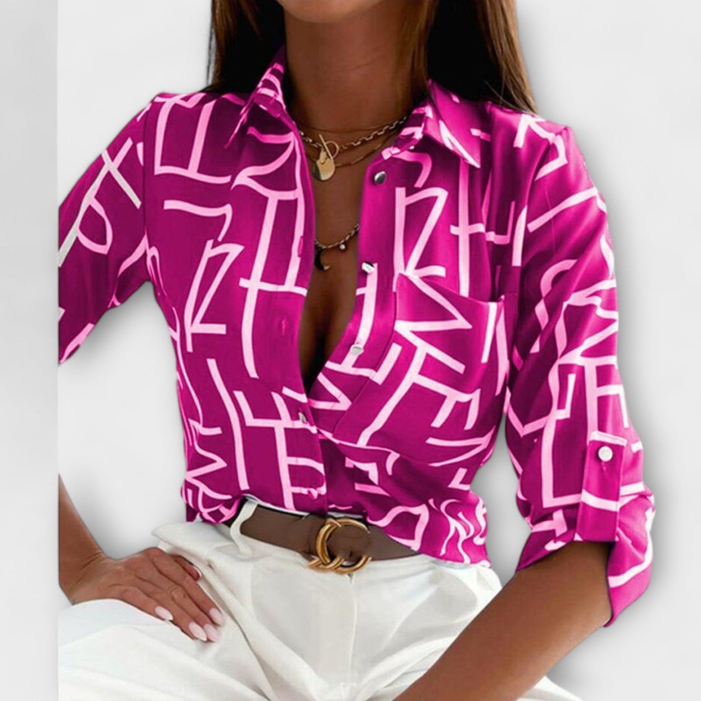Celya | Blusa con cuello clásico