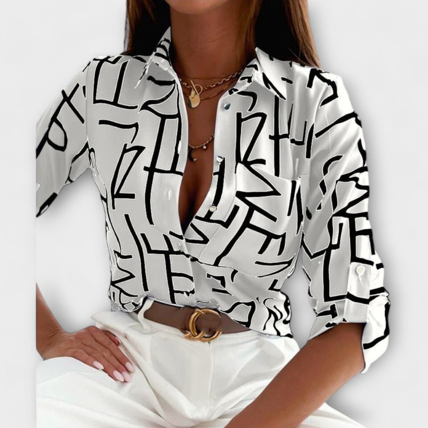 Celya | Blusa con cuello clásico