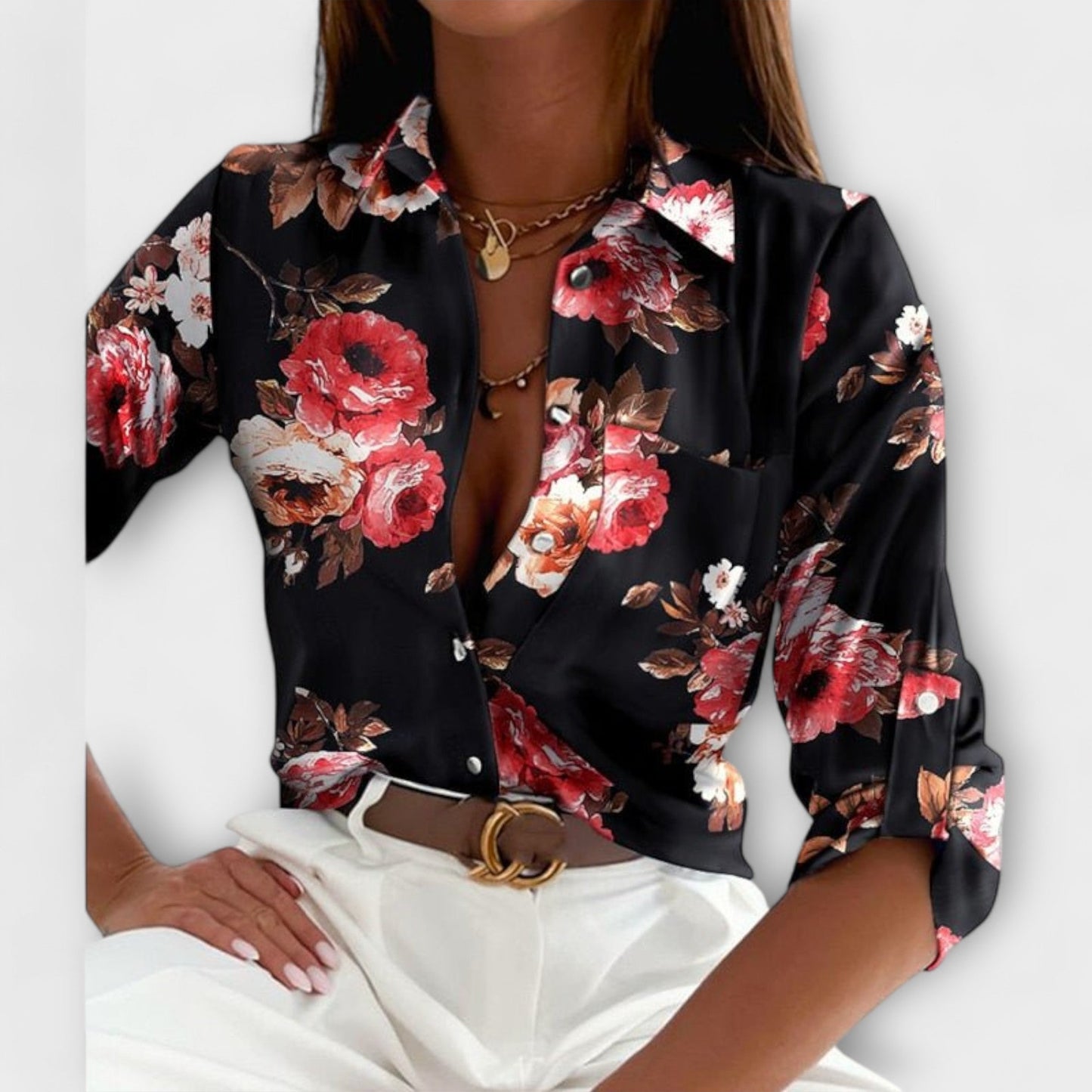 Celya | Blusa con cuello clásico