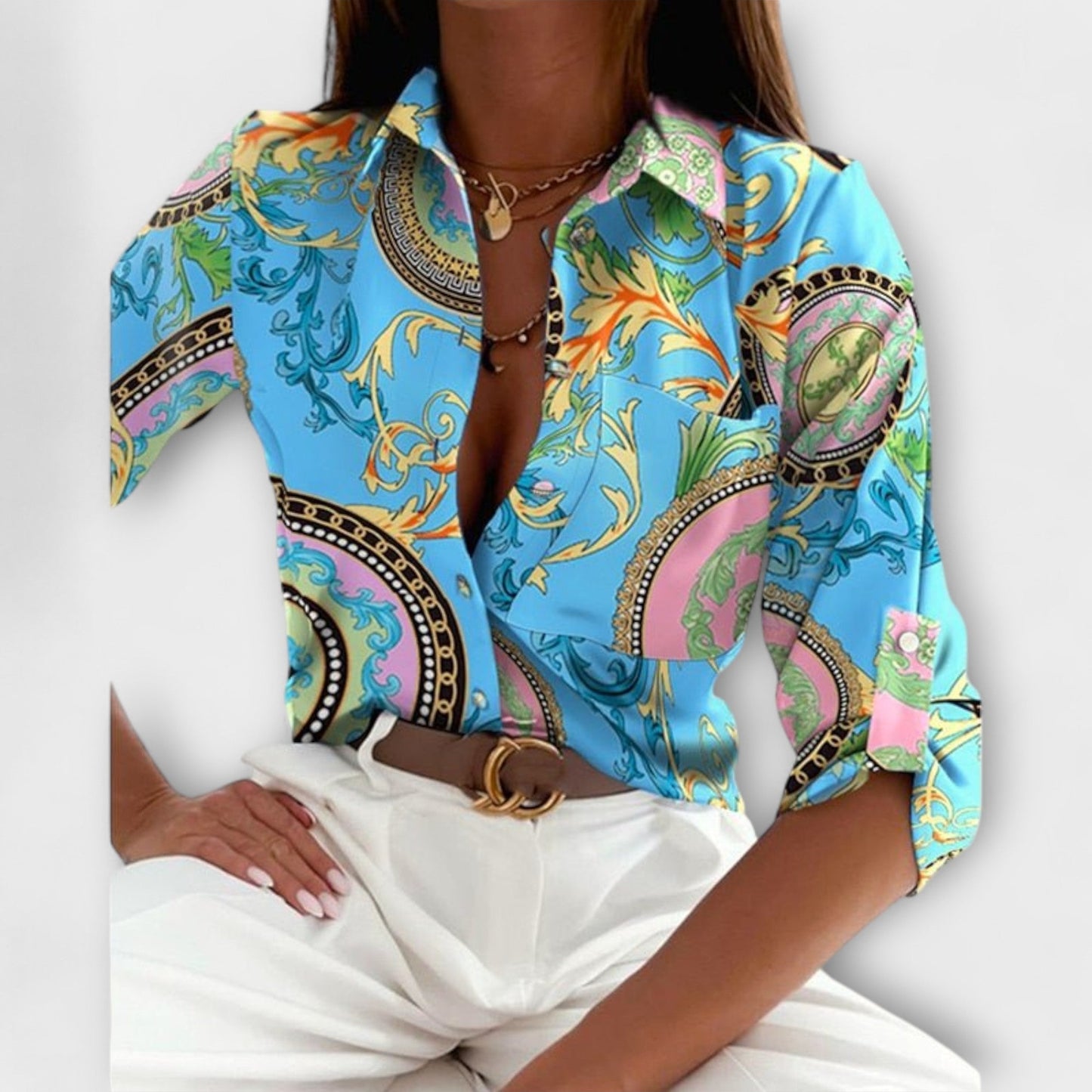 Celya | Blusa con cuello clásico