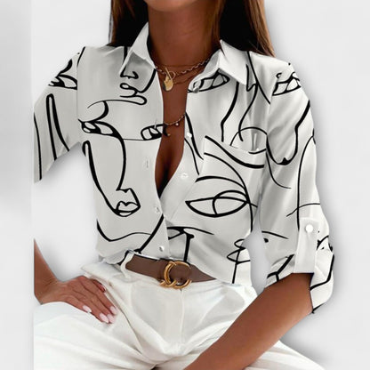 Celya | Blusa con cuello clásico